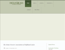 Tablet Screenshot of highlandlakesal.com
